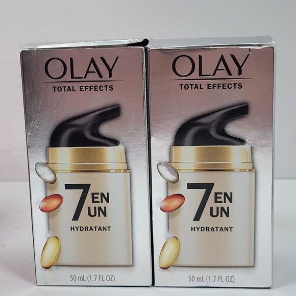 Olay Total Effects 7 In One Moisturizer 50ml Hydratant Cream Set of 2 NIB - Picture 1 of 5